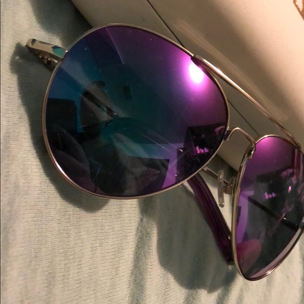 Purple Tinted Sunglasses
